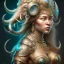 Placeholder: ssango fantasy, fantasy magic, intricate, sharp focus, illustration, highly detailed, digital painting, concept art, matte, artgerm and paul lewin and kehinde wiley, masterpiece silver elephant head bronze Asian African girl nice breast Hawaiian hair turquoise golden waves