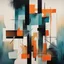 Placeholder: abstract acrylic painting with interesting rectangle shapes and straight lines, double exposure reactangle shapes only, collage art illustration, silhouette art, surrealism, abstract