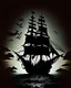 Placeholder: scary impressive pirate ship silhouette