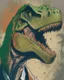 Placeholder: Dinosaur, T-rex, Comic style, portrait