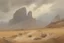 Placeholder: cloudy grey day, arid rocky land, few distant cliffs, philosophic and trascendent influence, unforgettable landscape, dry weeds, videgame landscapes influence, epic, one person, distant mountains, rodolphe wytsman, jenny montigny, and friedrich eckenfelder impressionism paintings