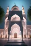 Placeholder: 2d Islamic mosque app layout, 8k, perspective view,