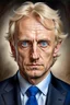 Placeholder: Politician with blue eyes and blonde hair old painting