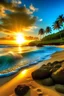Placeholder: Playa de hawai, con unos de los mejores atardeceres soñados, agua cristalina, y un clima calmo, con un sol radiante.