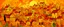 Placeholder: A golden orange colored town with funky music notes painted by Vincent van Gogh