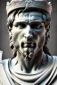 Placeholder: Ultra Realistic image, Roman sculpture, white marble material, Lionel Messi, sun radial crown, chisel style, waist up portrait, epic, celestial, cinematic lighting, God light, god rays, 4k resolution, smooth details, ornate details, soft lighting, unreal engine 5, marble background.