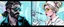 Placeholder: cyberpunk mega city fallout 4, airbrush and pen outline, A cinematic, high-end advertisement image for a fictional service called “Posh Symposium with Spice Girl Nurse Glam Fashion Party™”. Split-screen composition with two contrasting emotional states. Mad scientist getting injected.