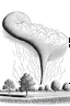 Placeholder: drawing of a tornado seen from the side