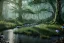 Placeholder: Immersive​ fantasy elven forest blossom river 4k full hd