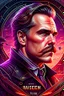 Placeholder: Best quality, masterpiece, ultra high definition,Futuristic, cyberpunk, Friedrich Nietzsche,Comic style