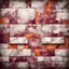 Placeholder: Hyper Realistic marble patterned bricks maroon & orange on rustic grungy background with vignette effect