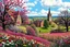 Placeholder: pop art pixels 1000 images england coutryside in spring abtract damian hirst