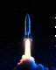 Placeholder: sleek space rocket going to the launchpad. dark stary night, Generative, metaverse, 3d space, clean light, enchanting, Pixar style, 8K, high - definition, hd ureal, 8k