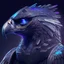 Placeholder: profile picture of a cyberfalcon with imposing looking