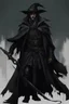 Placeholder: dark fantasy witch hunter man