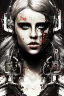 Placeholder: Danish singer MØ face,Abstract Yoji Shinkawa,cyberpunk,