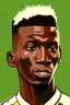 Placeholder: Hamari Traoré Malian football player ,cartoon 2d