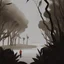 Placeholder: ilustración de un hombre en mitad de un bosque