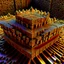 Placeholder: a mandelbox 3d fractal made of metallic random color cubes a pertty artistc background