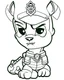 Placeholder: outline art for Paw Patrol coloring page, Japanese manga style, cartoon style, cute face, white background sketch style, full body is a must, only use outline, clean line art, no shadow, bold outline