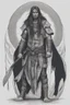 Placeholder: long haired warrior with tribal tattoos and cloak