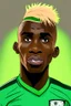 Placeholder: Victor Osimhen Nigerian football player ,cartoon 2d