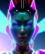 Placeholder: Medium Close Up Portrait, Front image. cyberpunk Asian woman, pink short hair. rabbit mask, latex suit. Red, black, gold, color. Ghost in the shell style. Gradient background. Avatar image, highly detailed, concept art, smooth, unreal engine 5, god rays, ray tracing, RTX, lumen lighting, ultra detail, volumetric lighting, 3d, finely drawn, high definition, high resolution.