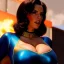 Placeholder: Drawing of beautiful face,'beautiful,Busty fit Sexy Vault Woman- Fallout 4 ',intense stare, ancient blue skintight suit, balanciaga fashion clothe painting by gaston bussiere, greg rutkowski, yoji shinkawa, yoshitaka amano, tsutomu nihei, donato giancola, tim hildebrandt,KyuYong Eom,Ren Wei Pan Oil on canvas, cinematic composition, extreme detail,fit full head inside picture,16k