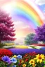 Placeholder: colors, very beautiful, ,flowers garden,rainbow