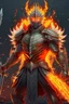 Placeholder: Fhoto full body, reality, Raw, king of dragon warrior, digital art, sword, intricate details, powerful composition, explode, captivating, , trending on artstation, sharp focus, studio photo, intricate details, highly detailed, fire background, by addie_digi