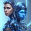 Placeholder: cyberblue, head, women, portrai, tron