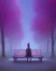 Placeholder: park mystical dream, park bench, man, woman, child, dog, trees, path, bird, sunshine, mystical, fantasy, romanticism, pastel colors, daylight, daytime, acrylic painting, detailed, soft focus,