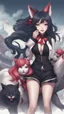 Placeholder: Ahri with black style and nine Sia