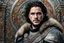 Placeholder: Kit Harington in 8k Mural artstyle, Jhon snow them, winter, close picture, fantasy world, intricate details, highly detailed, high details, detailed portrait, masterpiece,ultra detailed, ultra quality