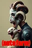 Placeholder: superhero group dark human biological detail qbert SSR game look("yummy yummy") right side profile, with heading fancy text of poster saying (autofarm) in boob poster form,a portrait of a very very super skinny head mechanic sheepman, man is eating a hybrid mixed body part sheep, giant eyes sheep alien style puppy look. as five headed mouth open, rough teeth, turn head, (&*&*^%$^#%$#%$^%$#^#$#^%#$^$#&#^46747854784846857