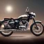 Placeholder: Royal enfield classic 350. Highway. high speed. bokeh. lens flare. warm lights. high detailed