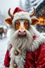 Placeholder: santa cow man