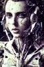 Placeholder: Danish singer MØ face,Abstract Yoji Shinkawa,cyberpunk,