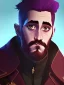 Placeholder: Portrait of a 30 year old strange gay warlock like Jake Gyllenhaal