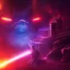 Placeholder: cyberpunk, landscape, GUITARS, cinematic, highly detailed, close up, 4k, deep colors, gold, fire, red, purple, dark, ethereal, utopia, apocalypse, from outer space