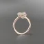 Placeholder: delicate thin ring with baguette diamond, knot, rose gold, thin ring