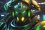 Placeholder: Machine in 8k anime cgi artstyle, orisa them, neon effect, close picture, rain, apocalypse, intricate details, highly detailed, high details, detailed portrait, masterpiece,ultra detailed, ultra quality