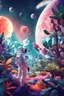 Placeholder: (((close midshot))), (((low poly art:2))), (astronaut), ultra-detailed illustration of an environment on a dangerous:1.2 exotic planet with plants and wild (animals:1.5), (vast open world), astronomer inspired, highest quality, no lines, no outlines candid photography.