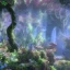 Placeholder: magical blu castel, bioluminsescent plants, 8k resolution, dynamic lighting, ultra hyperdetailed, waterfalls, ultra colourful flovers and butterflys,, very small details, realistic.