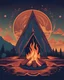 Placeholder: /imagine prompt: Campfire Van::2 Art Nouveau, Pointillism, Iconography, Warm hues, Magical realism, synthwave:: t-shirt vector, center composition graphic design, plain background::2 mockup::-2 --upbeta --ar 1:1