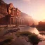 Placeholder: Petra, sunset, springs, beautiful, realistic, hyper detailed, unreal engine 5, octane render