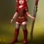 Placeholder: Full body Red hair halfling girl