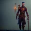 Placeholder: man with a full body He wields a golden sword and wears an elves' costume, steampunk, unreal 5, octane render, cinema4d, 4k, redshift render, highly detailed, hyper realistic,center camera