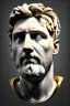 Placeholder: Ultra Realistic image, Roman sculpture bust, clean white marble material, Lionel Messi, gold Laurel leaves wreath, renaissance ornaments, one gold star, blue sky background, cinematic lighting, god light, 4k resolution, smooth details, ornate details, soft lighting, unreal engine 5, art station, substance 3d, art concept.