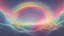 Placeholder: abstract celestial galactic gradient futuristic bifrost mythological colorful rainbow misty